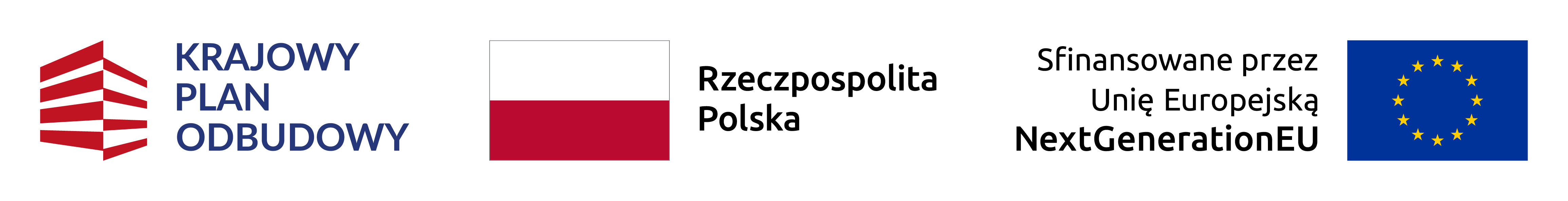 Logo KPO i Unia Europejska